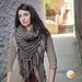 Chunky Cowboy Fringe Bandana Scarf in Barley - End of Year Clearance