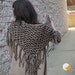 Chunky Cowboy Fringe Bandana Scarf in Barley - End of Year Clearance