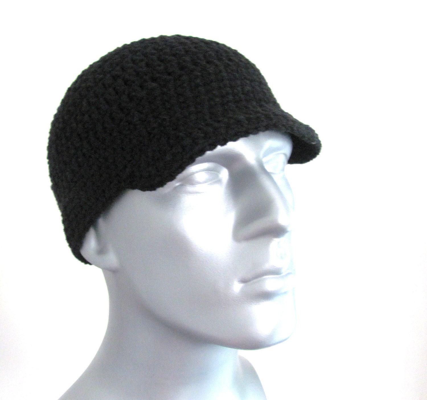 Adult Male Crochet Newsboy Hat