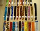 Acrylic Hair Sticks 5in You pick color