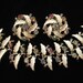 Cream Enamel and Pastel Rhinestone Demi