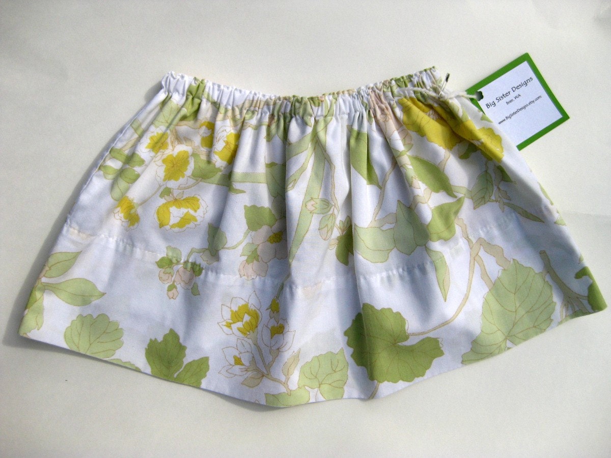Nature Lover Eco Toddler Skirt 3T by Big Sister Designs