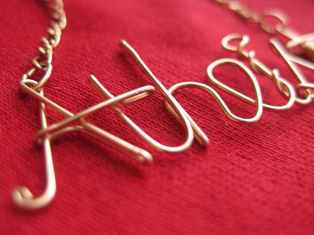 Gold Atheist Necklace on delicate chain
