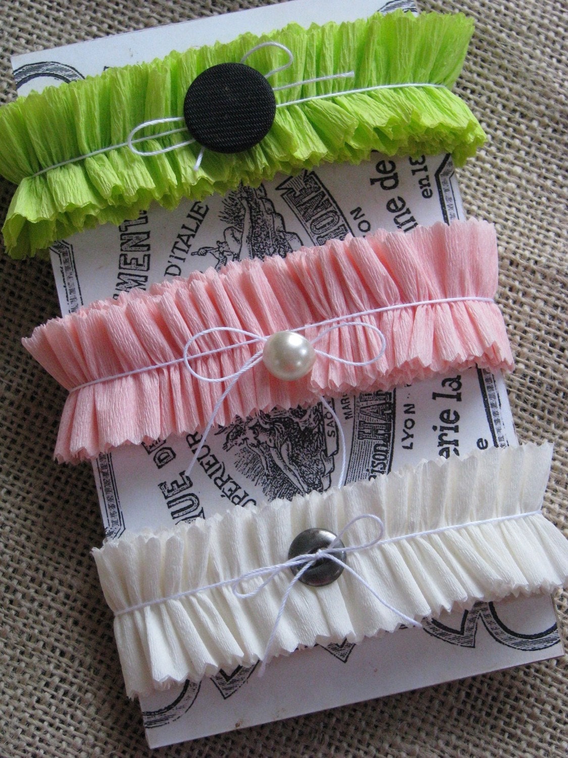 Icing On The Cake handmade crepe paper ruffles spring bouquet pack