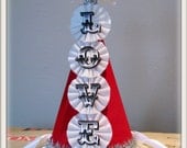 vintage inspired LOVE party hat tree topper valentine's day