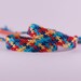 Thin Autism Awareness Macrame Friendship bracelet - MADE TO ORDER