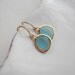 Seafoam Green Drop Gold Or Silver Earrings. Opal Light Green, Gold Classic Earrings, Gift For Her Under 25