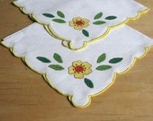 Vintage Garden Party Napkins and Place Mats - Set of 4