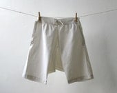 Antique White Cotton Drawstring Bloomers