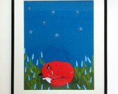 Sweet Dreams Fox - A5 Print