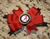 University of Alabama Bows with bottle cap center You pick design