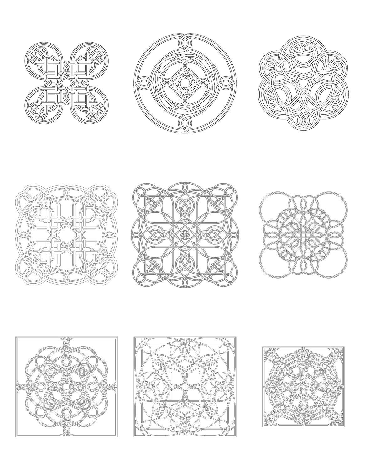 Celtic Knot Coloring Book 6, PDF