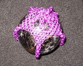 Jasper Sphere in Purple Anodized Aluminum Net