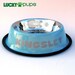 Medium - Baby Blue - Personalized Stainless Steel Dog Bowl - Name