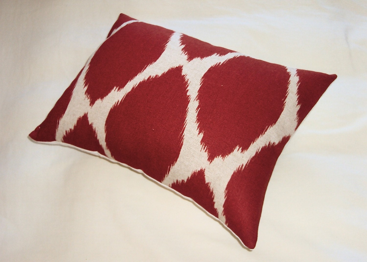 Red Ikat Pillow