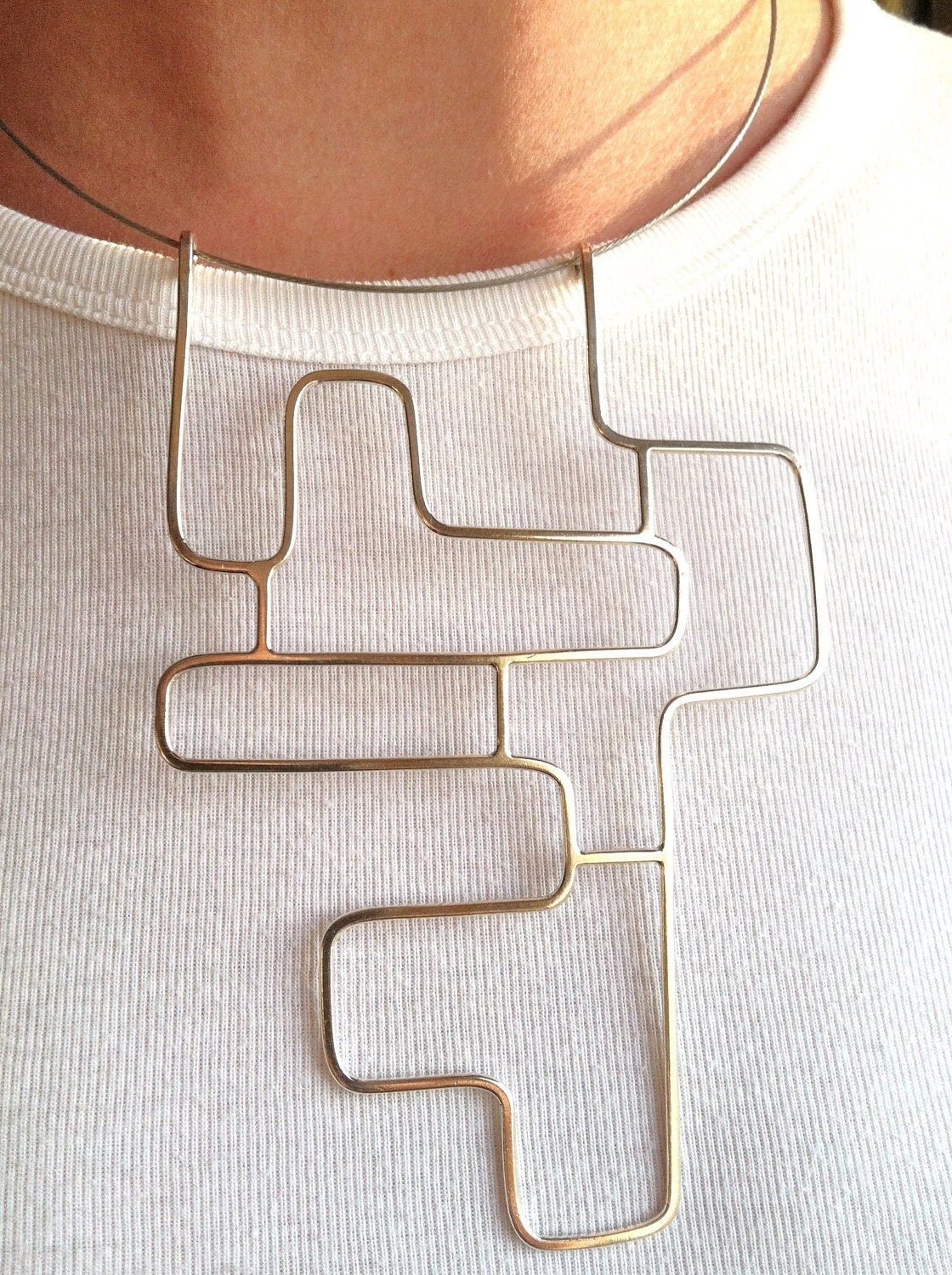 Necklace - Geometric Linear Angled