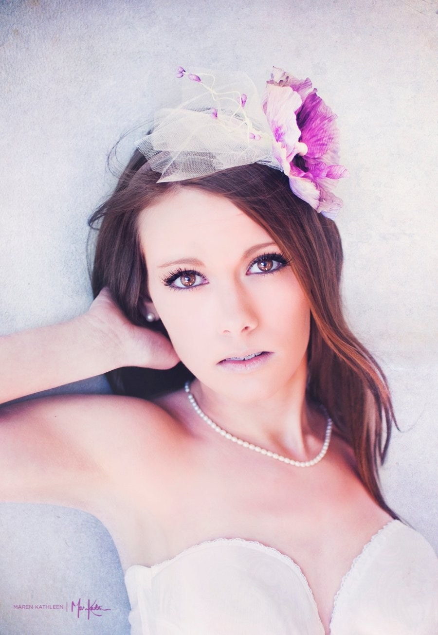 Dreamy lavender Flower Headpiece
