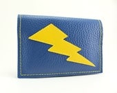 Blue Yellow Lightning Bolt Mini Wallet - We got what you need