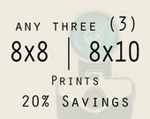Photography - Any three 8x8 or 8x10 inch prints