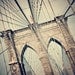 New York City Photography - Brooklyn Bridge Wall Decor - Pathway- office decor, brooklyn wall art. bridge art. architecture.