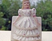 Vintage Girl Planter, Vase