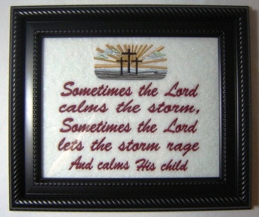 Embroidered Christian Expression Pictures