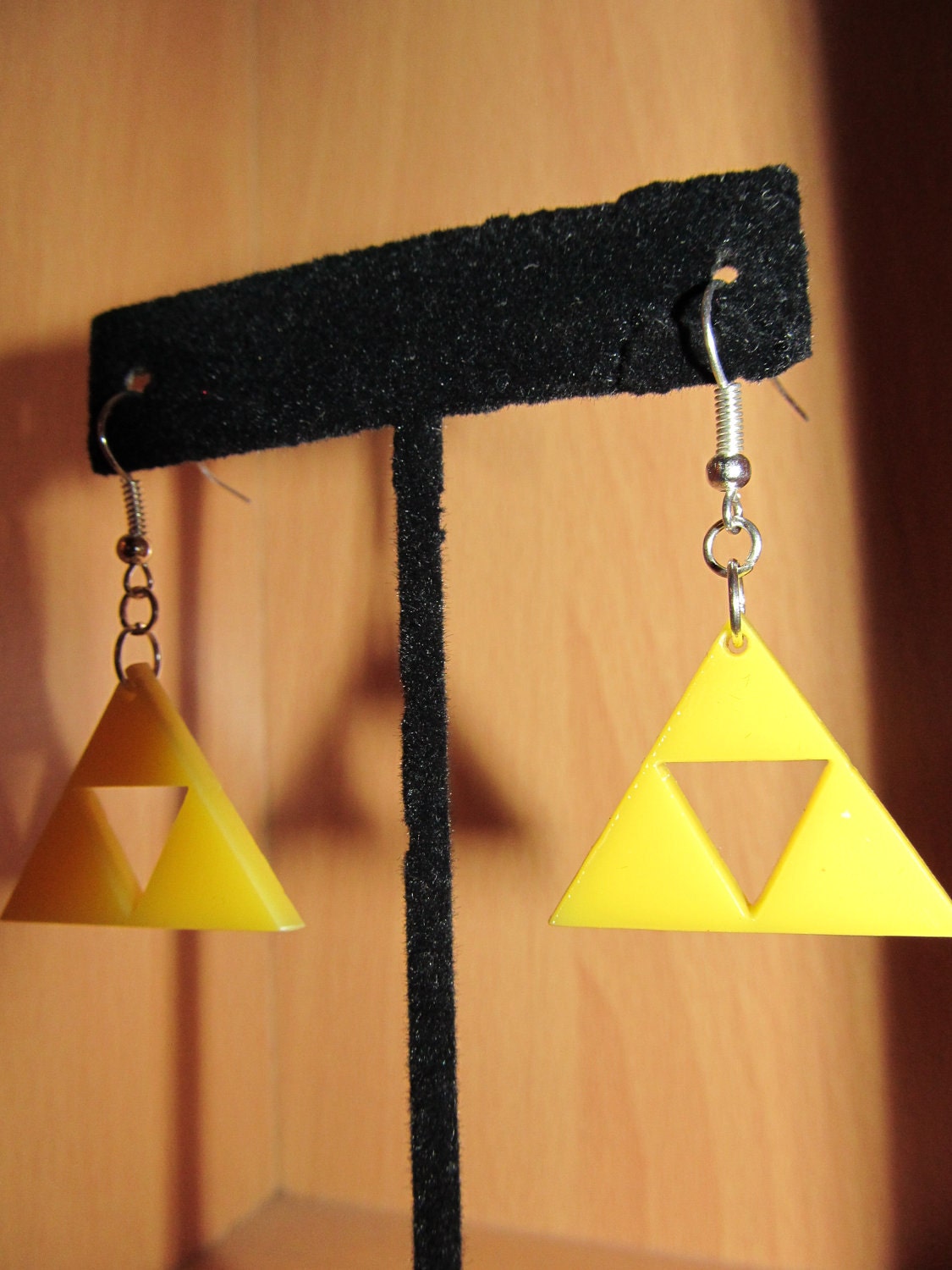 The Legend of Zelda Yellow RetroTriforce Acrylic Earrings