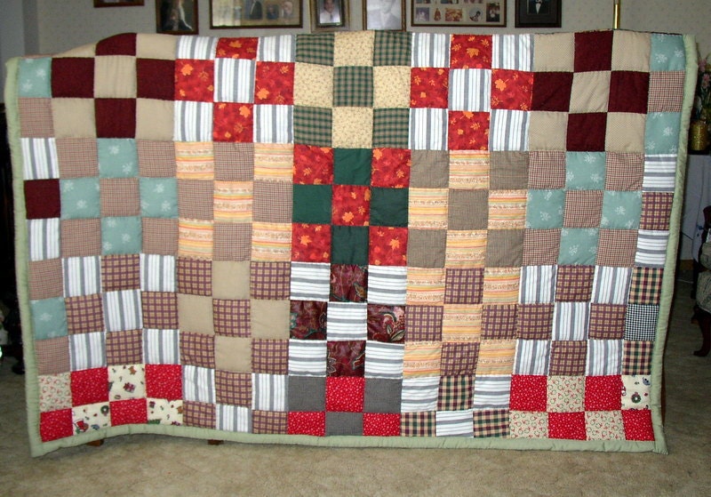 Handmade Quilt, Queen/Full Size,  Patchwork