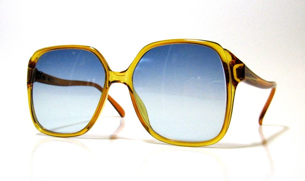80's Vintage Sunglasses---Rare Optyl Square-Frame Shades