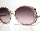 30% OFF SALE 80's Vintage Ladies Sunglasses with Victorian Design Frame