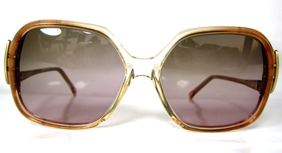 80's Vintage Sunglasses with Bold Statement Design Frame