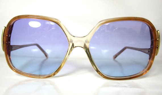 80's Vintage Sunglasses with Bold Statement Design Frame