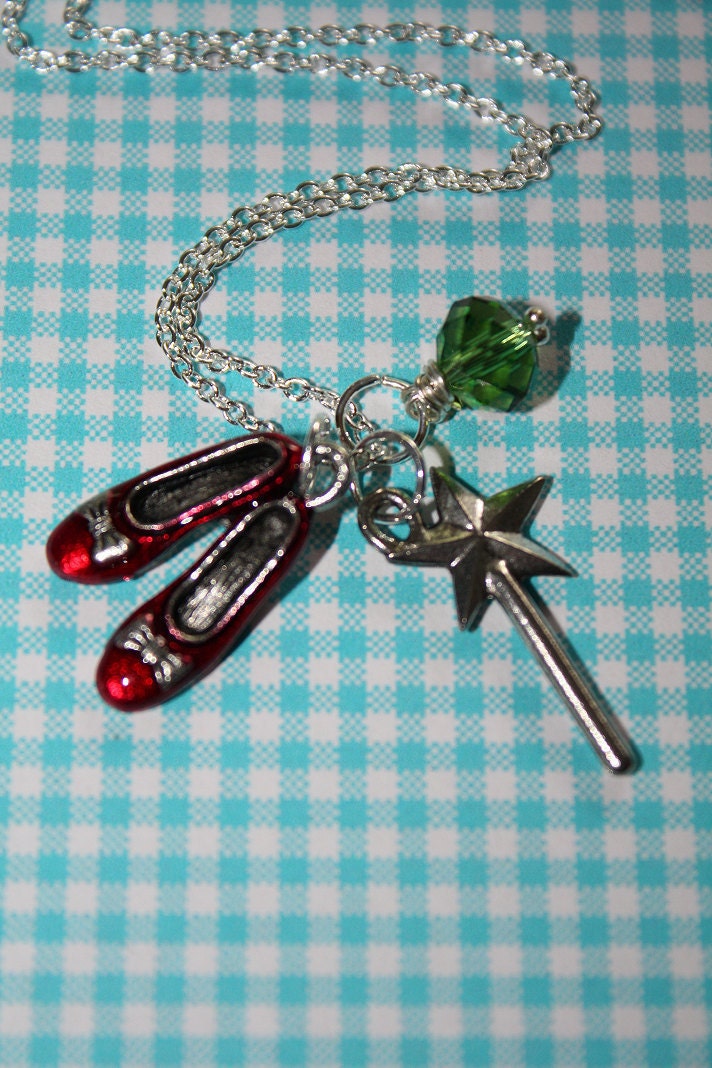 The Ruby Slippers Necklace - From The Wizard Of Oz