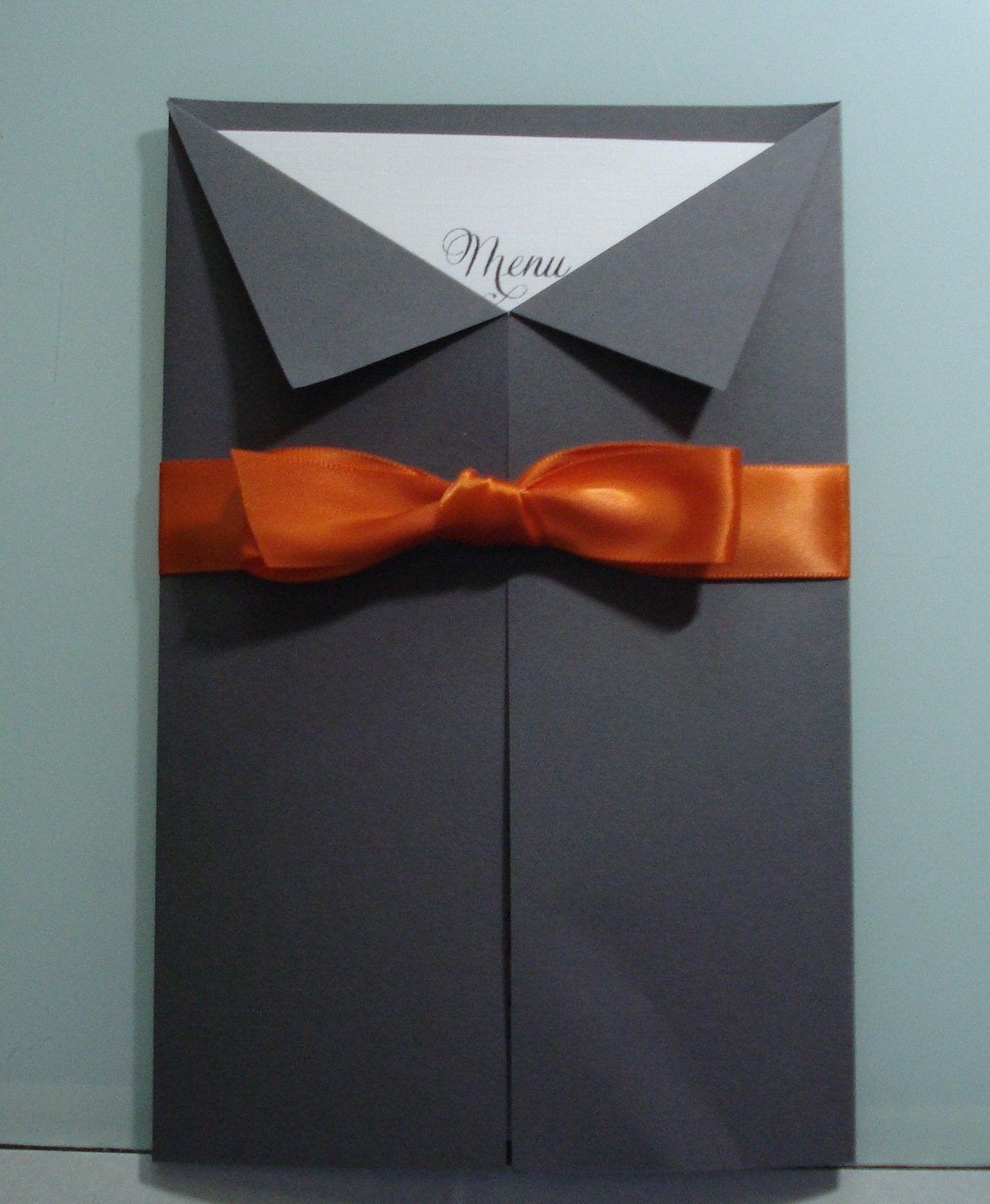 Wedding Menu all dressed up