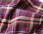A yard of Vivid Checks Violet Cotton, U1884