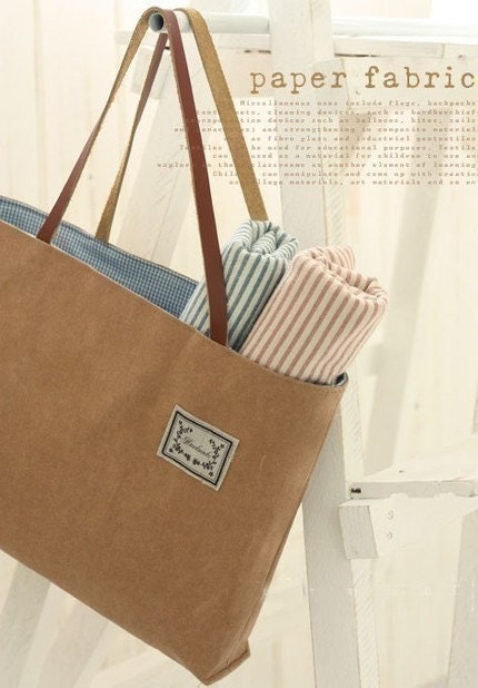 Natural kraft Paper fabric