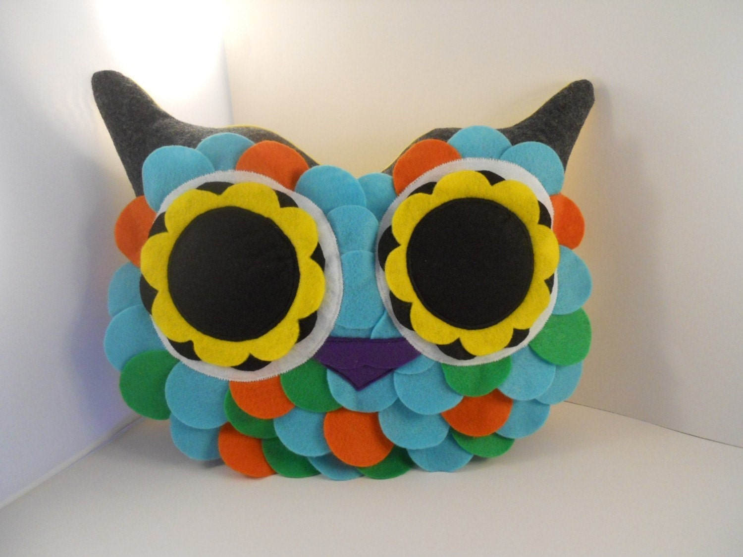 owl pillow plush little hoot bellamina's owl pillow