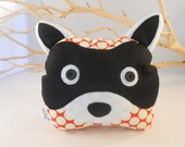 bookend raccoon bookend  amy butler designer fabric - NEW ITEM