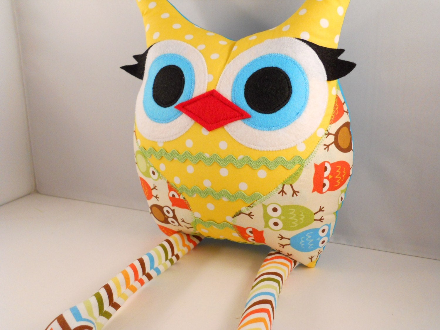 Handmade Owl Pillow Stuffed Toy Stuffed Animal Doll Baby