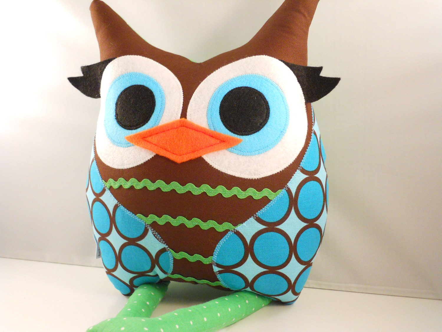 handmade stuffed toy owl pillow owl plush b e l l a m i n a' s owl pillow