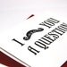 Letterpressed Will You Be My Groomsman Mustache Card