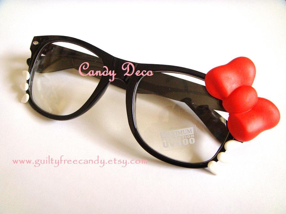 iCat Fashion Glasses (Black x Clear)