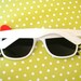 iCat Sunglasses With Black Lenses (White/Red)