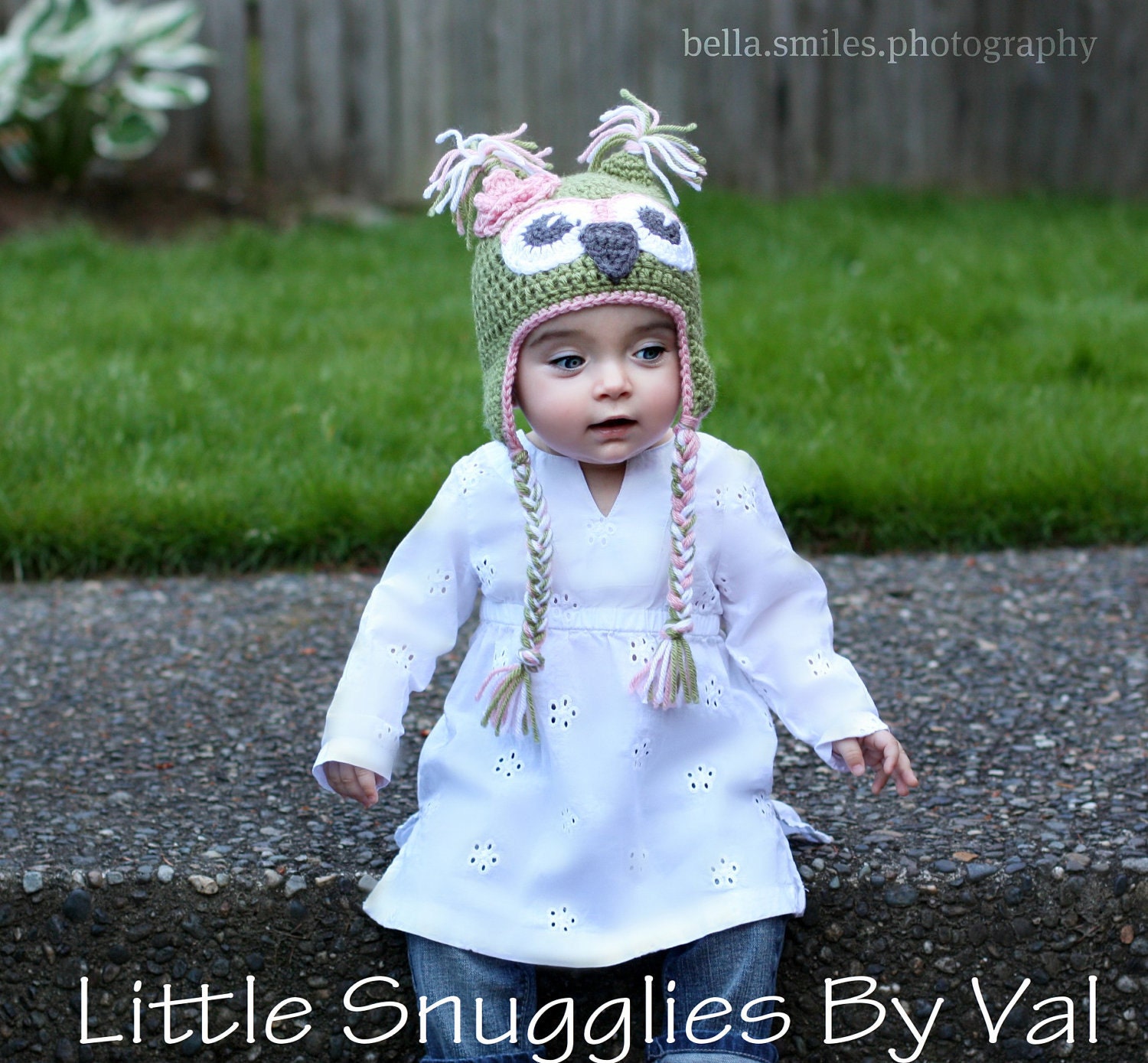 On Sale Now Girly Green/Pink Owly Infant- Adult Sizes Available