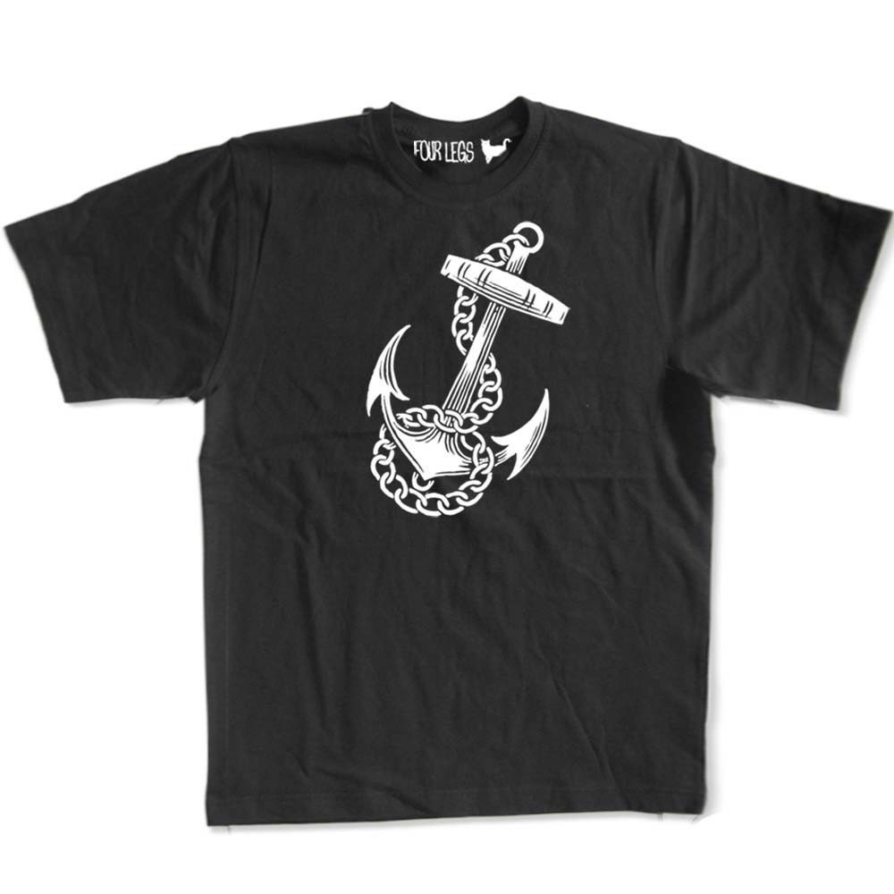 Anchors away Black Tshirt made in Australia