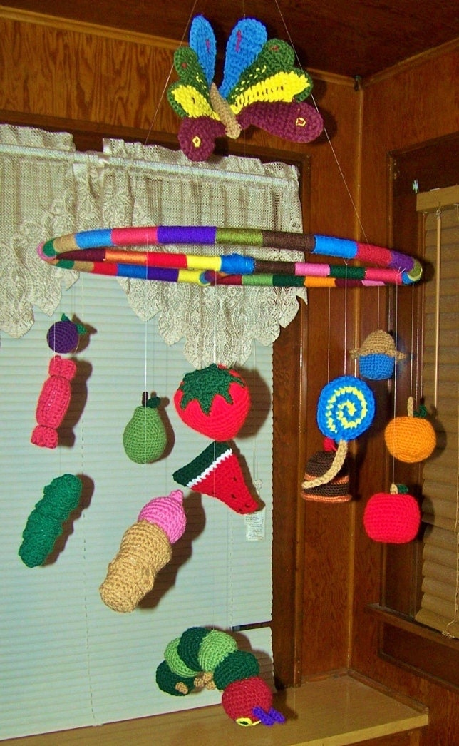 Very hungry caterpillar mobile nursery decor