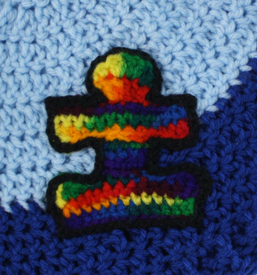 Autism awareness puzzle piece hat