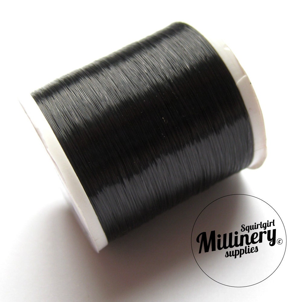 Invisible Nylon Sewing Thread - Smoke Color (For Dark Fabrics) 200 Yard Spool
