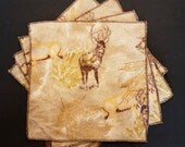 Small Flankie - Hunter's Collage Flannel Handkerchiefs - Set of 4