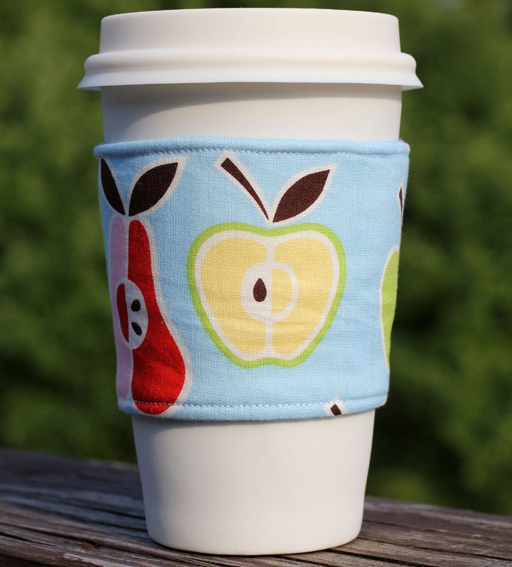Apples Drink Cozy Reusable